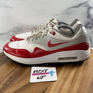 Mens Size 10.5-Nike Air Max 1 G Golf Shoes White University Red OG AQ0863-100